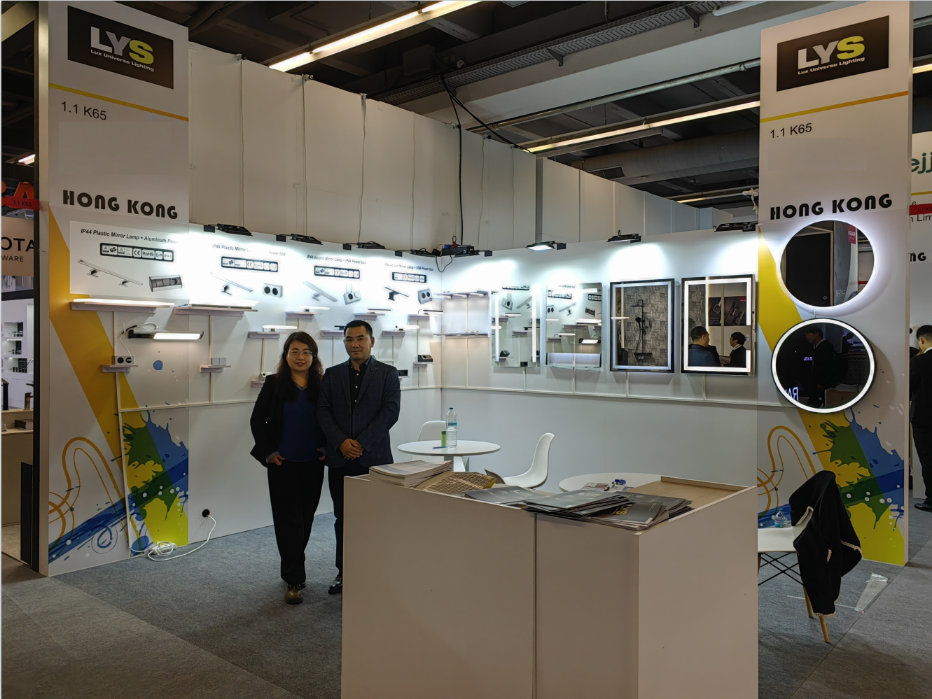 Vores LED-spejl udstillingsvindue på ISH Frankfurt 2023 - Nyheder - Ningbo Lux universet Lighting Technology Co., Ltd.